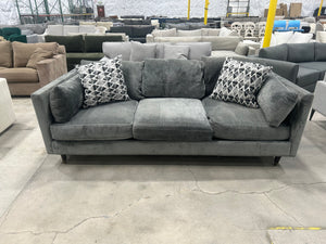 Dark Gray Velvet Sofa