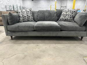 Dark Gray Velvet Sofa