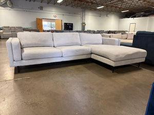 Living Spaces Light Gray Sectional