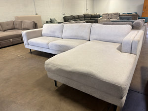 Living Spaces Light Gray Sectional
