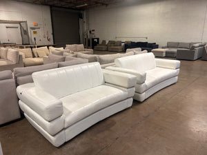 Italian Leather Sofa & Loveseat Set