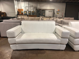 Italian Leather Sofa & Loveseat Set