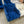 Set of 3 Royal Blue Accent Chairs