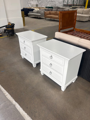 White Nightstand Set