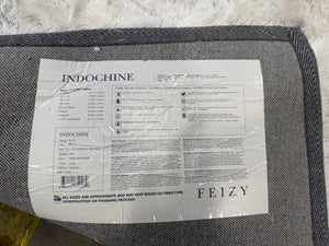Feizy Indochine White 7’6” x 9’6” Plush Area Rug