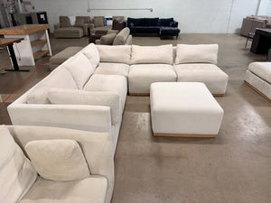 Henredon 6-Piece Fabric Sectional - Cream