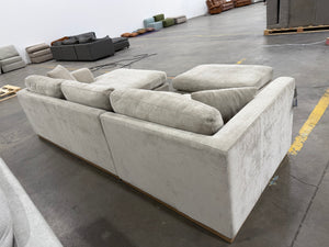 Henredon Caley Reversible Sofa Chaise with Ottoman