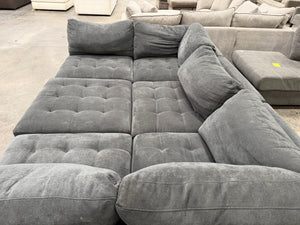 Tisdale 6-Piece Fabric Sectional - Gray