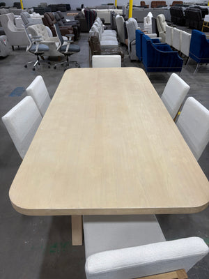 Crate & Barrel Aya Dining Table w/ Nathan James Chairs