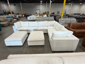 Lowell 8-Piece Modular Sectional - White