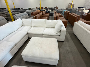 Lowell 8-Piece Modular Sectional - White