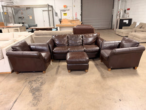 Leather Sofa & Chair Set