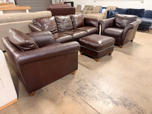 Leather Sofa & Chair Set