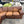 Brown Leather L-Shaped Sectional with Rolled Arms & Nailhead Trim