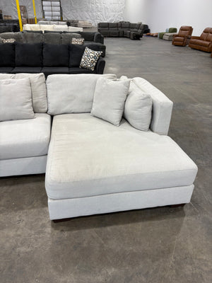 Light Gray RAF Chaise Sectional