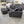 Charcoal Gray Cuddler Sectional Sofa with Oversized Ottoman