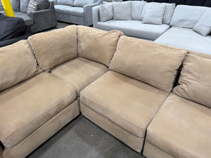 Microfiber Beige Sectional
