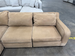 Microfiber Beige Sectional