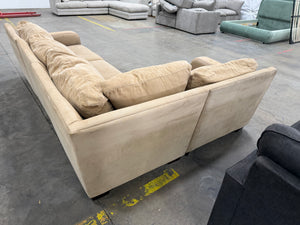 Microfiber Beige Sectional