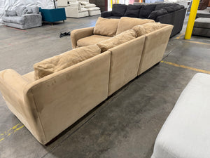 Microfiber Beige Sectional