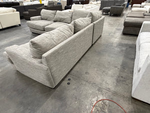 Gray L-Shape Deep Cushion Sectional
