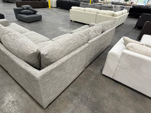 Gray L-Shape Deep Cushion Sectional