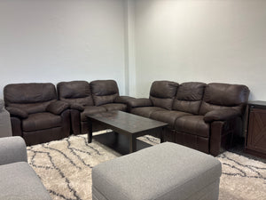 Leather Sofa, Loveseat & Chair Set