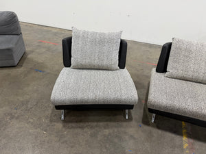 Zuri Modern 3-Piece Loveseat, Chair & Chaise Lounge Set