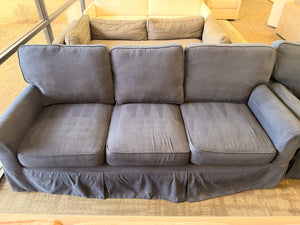Blue Sofa & Chair Set