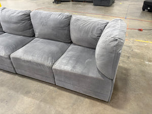6 Pc Dark Gray Modular Sectional