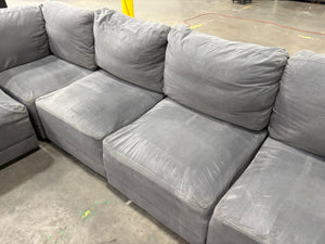 6 Pc Dark Gray Modular Sectional