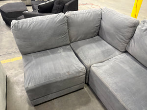 6 Pc Dark Gray Modular Sectional