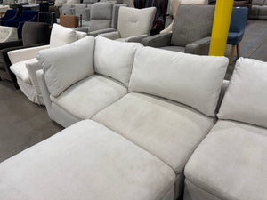 4Pc Cream Cloud Sectional