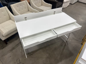 White Desk w/ Storage