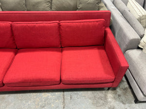 Room & Board 86” Red MCM Sofa