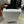 Tufted Light Gray Fabric Glider Chair