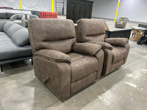 Henley Microsuede Glider Recliner Set