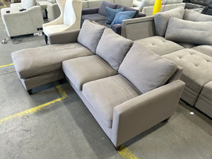 World Market Taupe Reversible Chaise Sectional