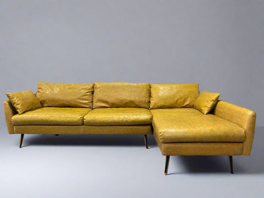Albany Park Leather Park Sectional