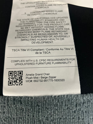 BRAND-NEW Joybird Amelia Grand Chair (Plush Mist)