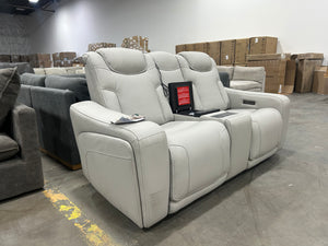 Gilman Creek Alton Leather Power Sofa w/Cooling Unit