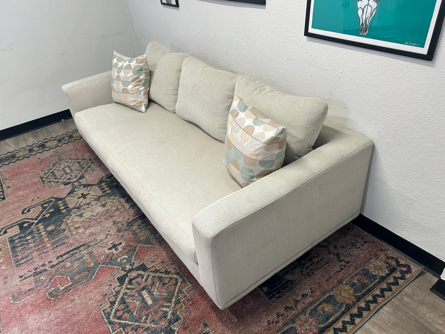 Four Hands Sky Grey 87'' Dom Sofa