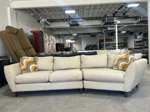 La-Z-Boy Taupe Cuddler Chaise Sectional