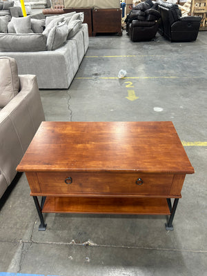 Wood & Metal Industrial Coffee Table