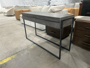 Contemporary Gray Entryway Console Table