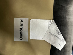 Crate & Barrel Gray Velvet Chair Set