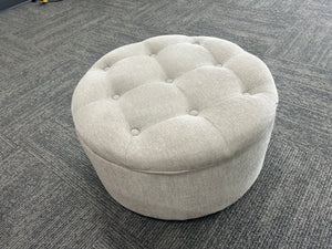 Tahari Beige MCM Storage Ottoman