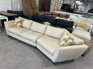 La-Z-Boy Taupe Cuddler Chaise Sectional