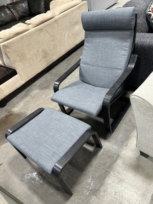 IKEA Patio Chair w/Ottoman