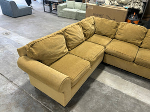 Contemporary Tan L-Shaped Sectional